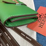 Hermes Bearn Compact Wallet Green 10x12 cm - 3