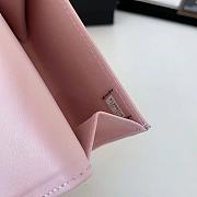 CHANEL 19 Flap Card Holder Light Pink size 11x9 cm - 5