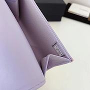 CHANEL 19 Flap Card Holder Light Purple size 11x9 cm - 6