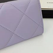 CHANEL 19 Flap Card Holder Light Purple size 11x9 cm - 3