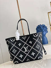 Louis Vuitton Neverfull Handbag Black M46040 Size 31 x 28 x 14 cm - 4