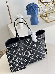 Louis Vuitton Neverfull Handbag Black M46040 Size 31 x 28 x 14 cm - 2