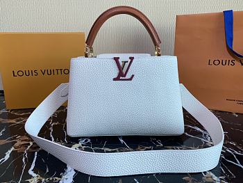 Louis Vuitton CapucinesBB white M59252 size 27 x 21 x 10 cm 