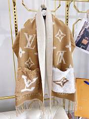 LOUIS VUITTON COLD REYKJAVIK SCARF BEIGE 006 SIZE 190 x 46 cm - 1