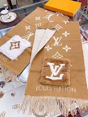 LOUIS VUITTON COLD REYKJAVIK SCARF BEIGE 006 SIZE 190 x 46 cm - 4