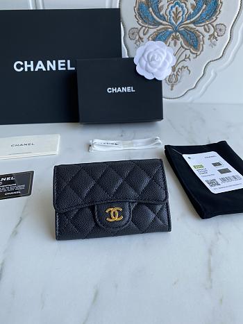 Chanel Card Holder Black AP0214 Size 11x8.5x3 cm