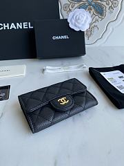 Chanel Card Holder Black AP0214 Size 11x8.5x3 cm - 6