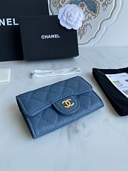 Chanel Card Holder Blue AP0214 Size 11x8.5x3 cm - 5