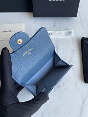 Chanel Card Holder Blue AP0214 Size 11x8.5x3 cm - 4