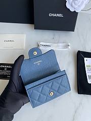 Chanel Card Holder Blue AP0214 Size 11x8.5x3 cm - 3
