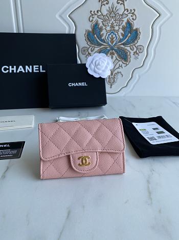 Chanel Card Holder Pink AP0214 Size 11x8.5x3 cm