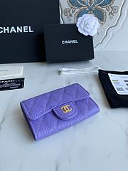 Chanel Card Holder Purple AP0214 Size 11x8.5x3 cm - 6