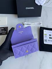 Chanel Card Holder Purple AP0214 Size 11x8.5x3 cm - 2