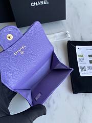 Chanel Card Holder Purple AP0214 Size 11x8.5x3 cm - 3