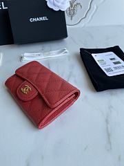 Chanel Card Holder Red AP0214 Size 11x8.5x3 cm - 6