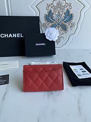 Chanel Card Holder Red AP0214 Size 11x8.5x3 cm - 5