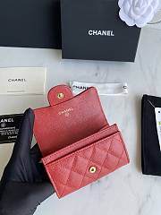 Chanel Card Holder Red AP0214 Size 11x8.5x3 cm - 4