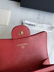 Chanel Card Holder Red AP0214 Size 11x8.5x3 cm - 3