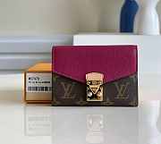  Louis Vuitton Pallas Compact Rose Wallet  M67478  13 x 9.3 x 1 cm - 1