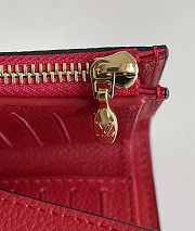  Louis Vuitton Pallas Compact Red Wallet  M67478 13 x 9.3 x 1 cm - 2