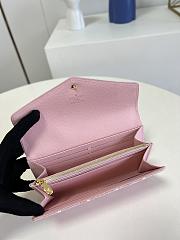 Louis Vuitton Sarah Wallet Rose M81183 Size 19 x 10.5 x 2cm - 3