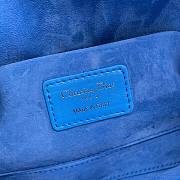 Dior Lady D-Joy Bag Horizon Bright Blue Lambskin M0540 size 26x13.5x5 cm - 2