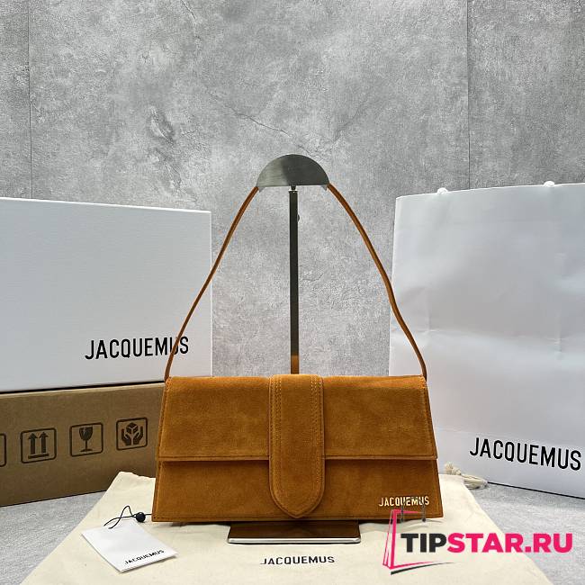JACQUEMUS BAMBINO SHOULDER BAG DARK YELLOW 2036 Size 28X13.5X6 cm - 1