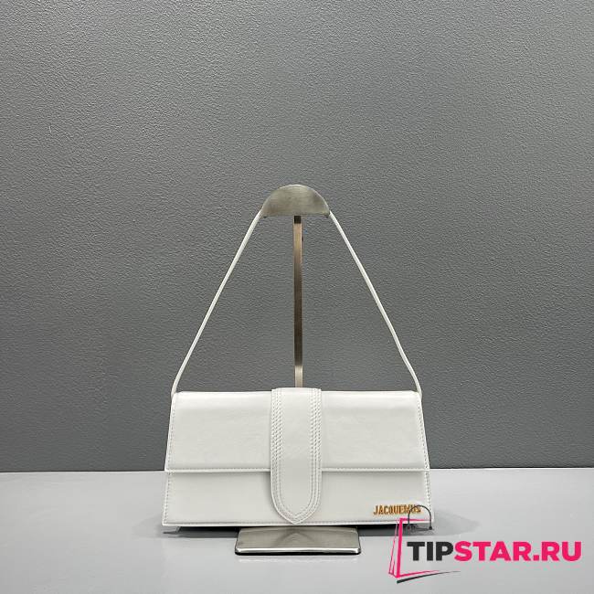 jacquemus bambino shoulder bag white 2036 size 28x13.5x6 cm - 1