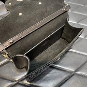 Valentino garavani locò small shoulder black bag 5032 size 19x10x5 cm  - 4