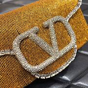 Valentino garavani locò small shoulder arancione bag 5032 size 19x10x5 cm  - 5
