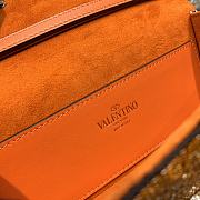 Valentino garavani locò small shoulder arancione bag 5032 size 19x10x5 cm  - 6