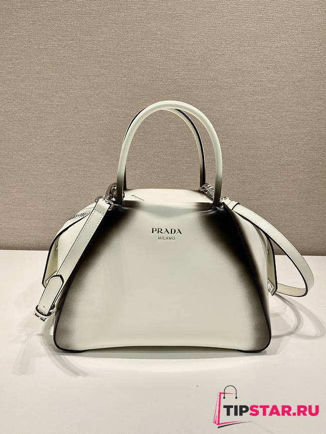 PRADA 1BA366 SUPERNOVAR HANBAG WHITE Size 25.5x18x13.5cm - 1