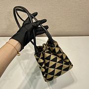 Prada Large Symbole jacquard fabric shoulder bag 1BA368 Size 25x13.5x13 cm - 6