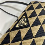 Prada Large Symbole jacquard fabric shoulder bag 1BA368 Size 25x13.5x13 cm - 3