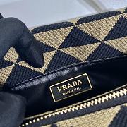 Prada Large Symbole jacquard fabric shoulder bag 1BA368 Size 25x13.5x13 cm - 2