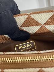 Prada Large Symbole jacquard fabric shoulder bag 1BA368 Size 25x13.5x13 - 3