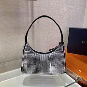 Prada Hobo re-edition with crystals in black 23x13x5cm - 5