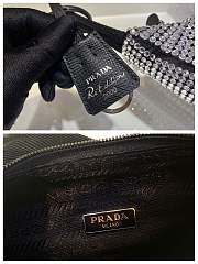 Prada Hobo re-edition with crystals in black 23x13x5cm - 2