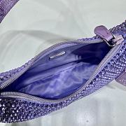 Prada Hobo re-edition with crystals in Purple 23x13x5cm - 6