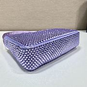 Prada Hobo re-edition with crystals in Purple 23x13x5cm - 5