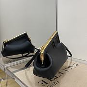 Fendi frist small black leather bag 8bp129 Size 26×18×9.5cm - 6