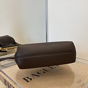 Fendi frist small Chocolate leather bag 8bp129 size 26×18×9.5cm - 3