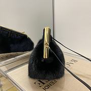 Fendi First Small Black Mink Bag 8BP12 Size 26x9.5x18cm - 2