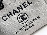 Chanel Canvas Large Deauville Shopping Bag Size 38cm (1
