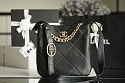 Chanel Calfskin Hobo Bag Black AS2844 29x28x7 cm - 1