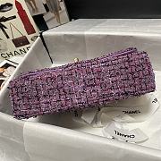 Chanel Woven Wool CF Purple Size 25x16x7 cm - 2