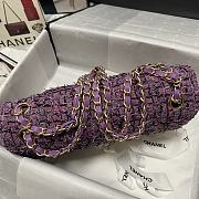 Chanel Woven Wool CF Purple Size 25x16x7 cm - 3