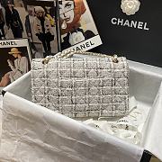 Chanel Woven Wool CF 11127 Size 25x16x7 cm - 6