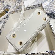 Lady Dior Bag white Cannage Lambskin Size 12 x 10 x 5 cm - 6