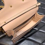 Valentino Loco Calfskin Shoulder Bag Pink 5031 Size 19 cm - 2